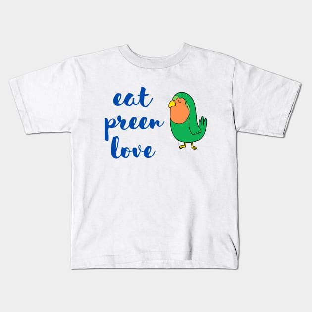 Funny parrot quote Kids T-Shirt by apparel.tolove@gmail.com